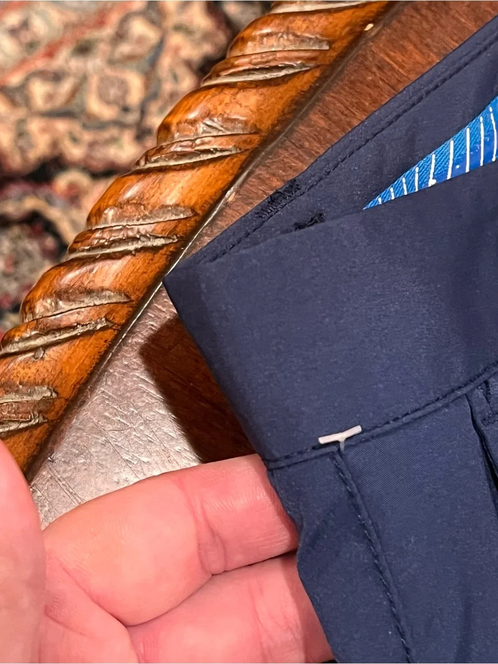 NEW $129 Bonobos Tailored Fit Golf Pants Navy 33x34 Lightweight Flat Front Taper
